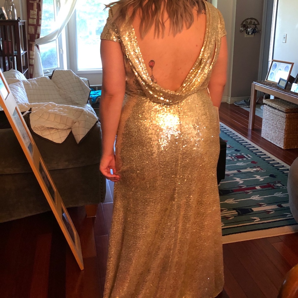 Gold dress